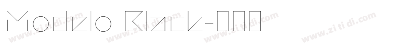 Modelo Black字体转换